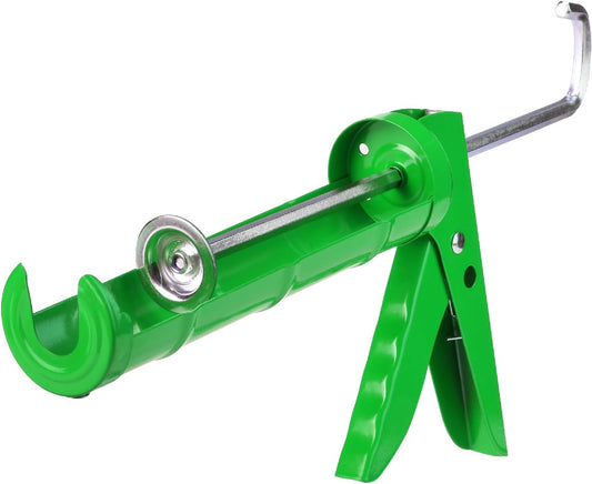 Bates- Caulking Gun, 10:1 Thrust Ratio, Green, Caulking Tool Gun, Caulk Gun No Drip, Hand Caulking Guns